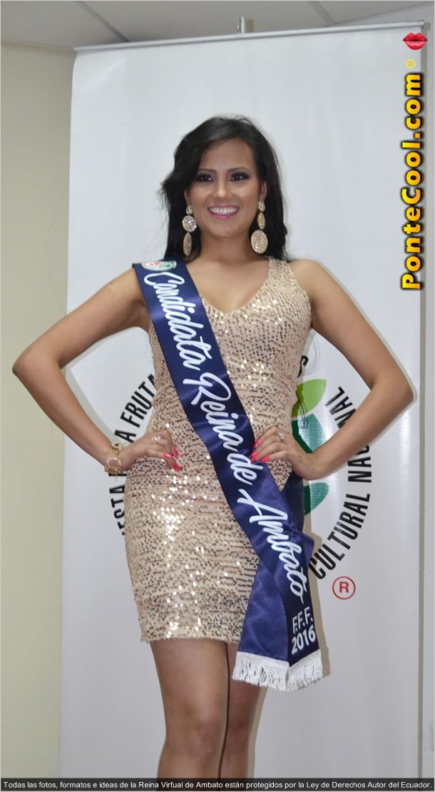 Alejandra Coello Candidata a Reina de Ambato 2016, apoyala para Reina Virtual 2016.