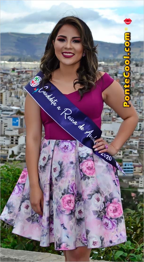 Daniela Castro candidata a Reina de Ambato apoyala para Reina Virtual 2020