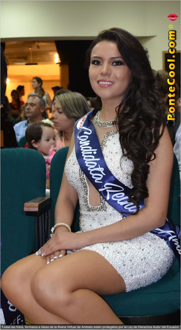 Erika Santamaria Candidata a Reina de Ambato 2016, apoyala para Reina Virtual 2016.