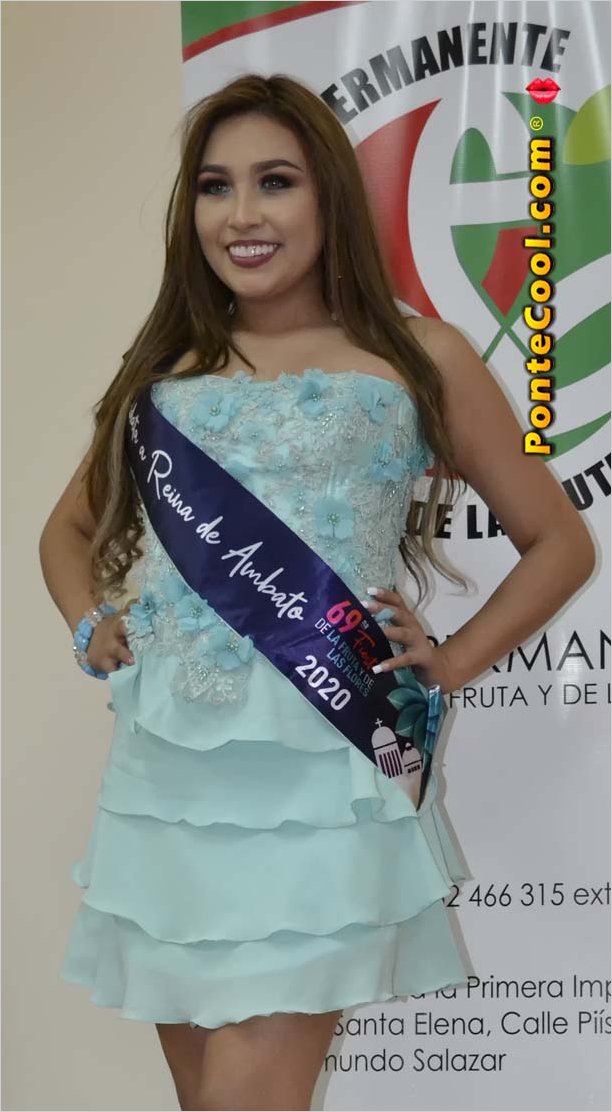 Nicole Pástor candidata a Reina de Ambato 2020