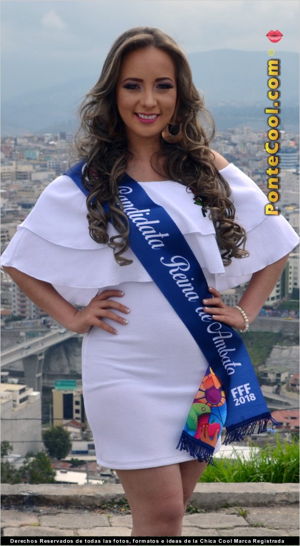 Valeria Larrea candidata a Reina de Ambato 2018, apoyala para Reina Virtual 2018.