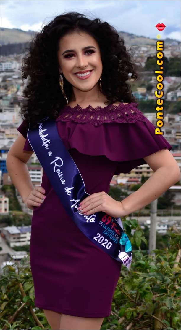 Sheila Escobar candidata a Reina de Ambato, apoyala para Reina Virtual 2020
