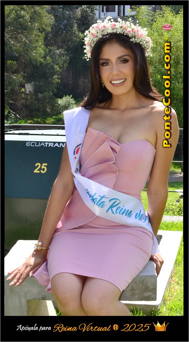 Valeria Lopez candidata a Reina de Ambato 2025. apoyala para Reina Virtual 2025.